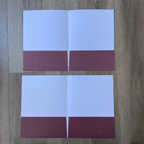 University of Chicago 2 Pocket Folders Lot 9 Maroon Grey Blue Seal - Picture 12 of 16